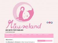 mäuseland.info Webseite Vorschau