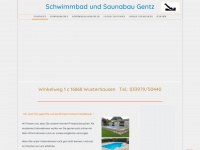 schwimmbadbau-gentz.com Webseite Vorschau