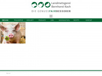 landmetzgerei-bernhorst-koch.de Webseite Vorschau