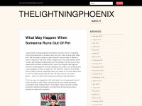 thelightningphoenix.wordpress.com Webseite Vorschau