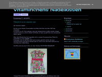 vitaminchensnadelkissen.blogspot.com Webseite Vorschau