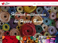 happyhome-stoffe.at Webseite Vorschau