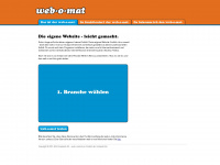 webomat.ch Webseite Vorschau