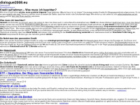 dialogue2008.eu Webseite Vorschau