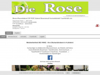 die-rose.at Webseite Vorschau