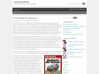 propagandatheorie.wordpress.com Webseite Vorschau