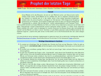 prophet-der-letzten-tage.de Webseite Vorschau