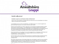 leuppi-law.ch Webseite Vorschau