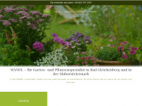 garten-mandl.at Webseite Vorschau