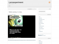lernexperiment.wordpress.com Webseite Vorschau