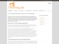 forexmag.de Webseite Vorschau