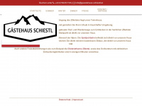 gaestehaus-schiestl.at Webseite Vorschau