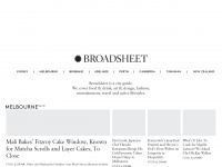 broadsheet.com.au Webseite Vorschau