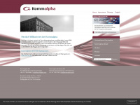 kommalpha.com Webseite Vorschau