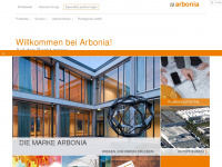 arbonia.at Webseite Vorschau