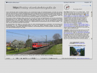 hobby-eisenbahnfotografie.de Webseite Vorschau