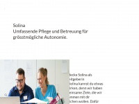 solina.ch Webseite Vorschau