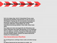 generationenmanifest.de Webseite Vorschau