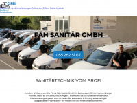 sanitaer-faeh.ch Webseite Vorschau