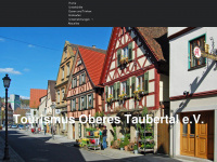 tourismus-taubertal.de Webseite Vorschau