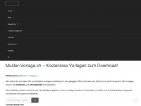 muster-vorlage.ch Webseite Vorschau