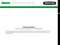 prebena.ch Webseite Vorschau