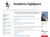 academia-sighisoara.com Webseite Vorschau