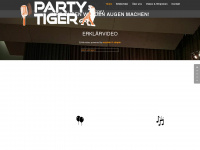 party-tiger.com Webseite Vorschau