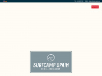 surfcamp-spain.com Webseite Vorschau