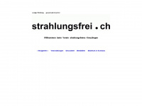strahlungsfrei.ch Webseite Vorschau