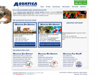 aquatica.cz Webseite Vorschau