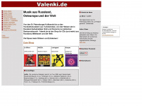 valenki.net Webseite Vorschau