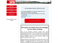 spd-rothenbuch.de Webseite Vorschau
