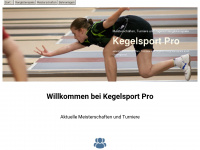 kegelsportpro.de Webseite Vorschau