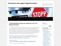 aktivgegenflughafenausbau.wordpress.com Webseite Vorschau