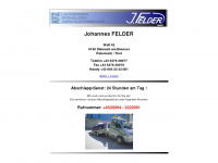 j-felder.com Webseite Vorschau