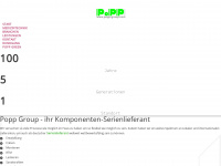 popp-group.com Webseite Vorschau