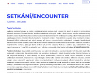 encounter.cz Webseite Vorschau