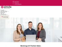 simcla.ch Webseite Vorschau
