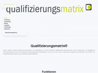 qualifizierungsmatrix.de Webseite Vorschau