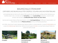 baumschule-steinkamp.de Webseite Vorschau