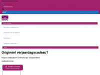 kadobononline.nl Webseite Vorschau