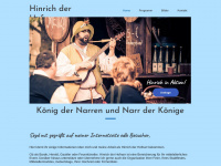 hinrich-der-hofnarr.de Webseite Vorschau