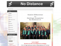 no-distance.de Webseite Vorschau