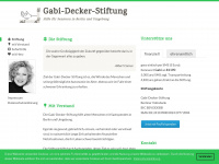 gabi-decker-stiftung.de Webseite Vorschau