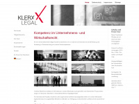 klerx-legal.com Webseite Vorschau