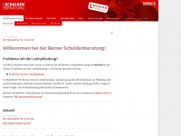 schuldeninfo.ch Webseite Vorschau