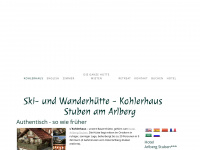 skihuette-arlberg.at Webseite Vorschau