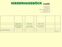 niederhageboeck.com Webseite Vorschau
