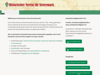 historischerverein-stmk.at Webseite Vorschau